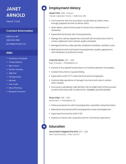 Resume example 4