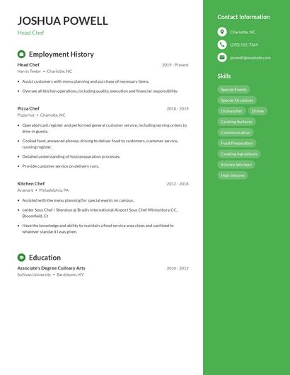 Resume example 5