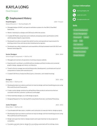 Resume example 5