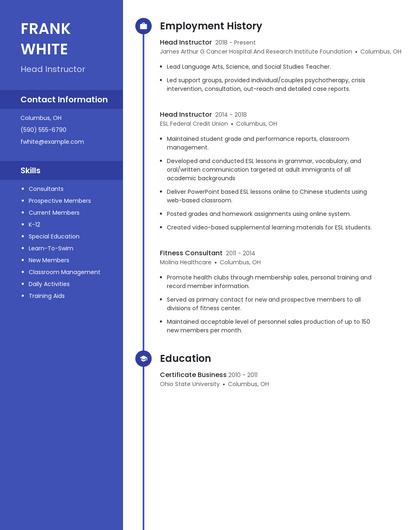 Resume example 4