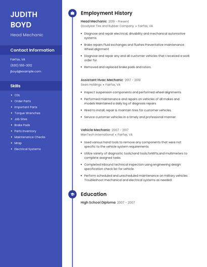 Resume example 4