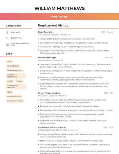 Resume example 3