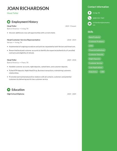 Resume example 4