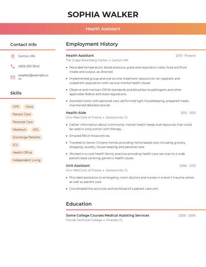 Resume example 3
