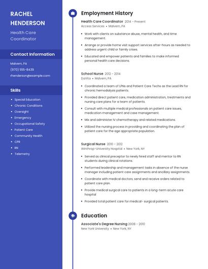 Resume example 4