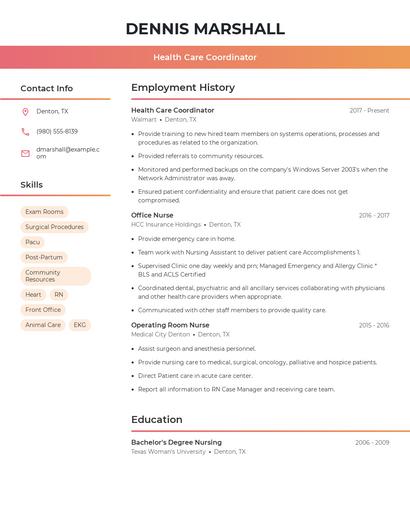 Resume example 3