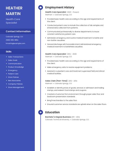 Resume example 5