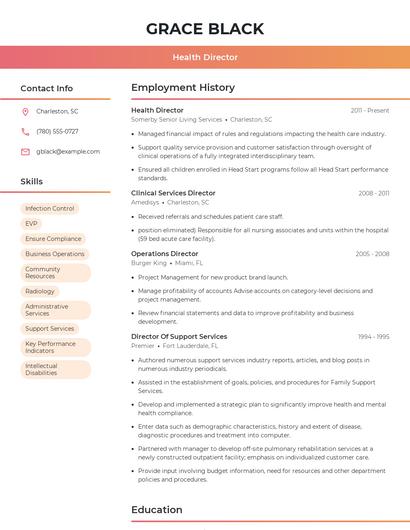 Resume example 3
