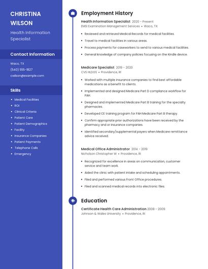 Resume example 4