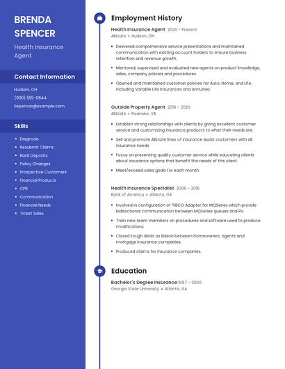 Resume example 5