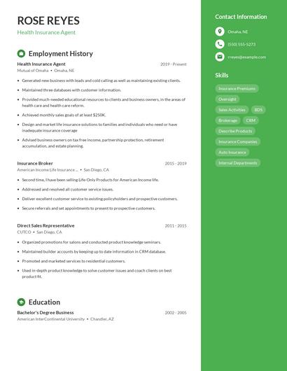 Resume example 4