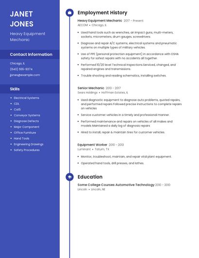 Resume example 4