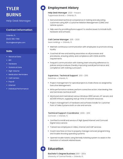 Resume example 5