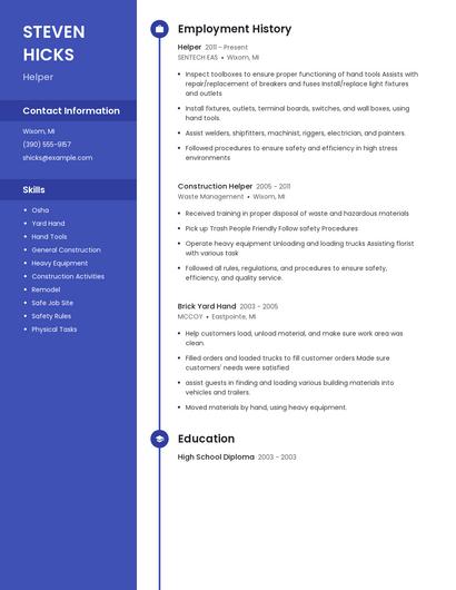 Resume example 5