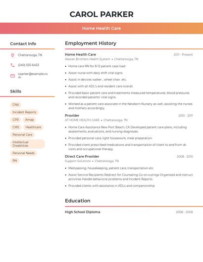 Resume example 3
