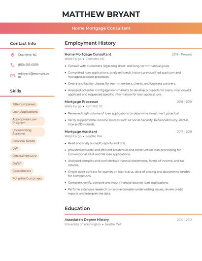 Resume example 3
