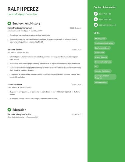 Resume example 4
