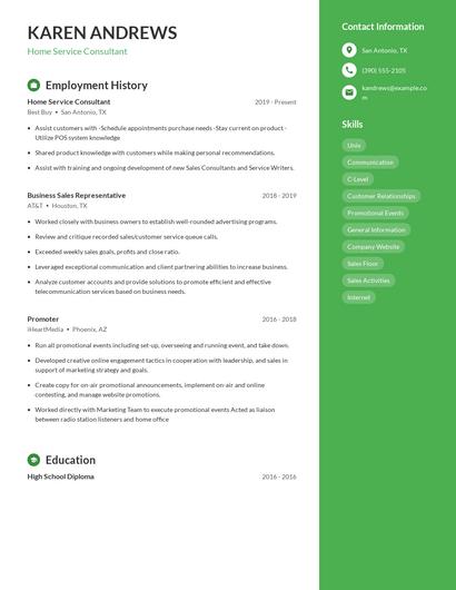 Resume example 5