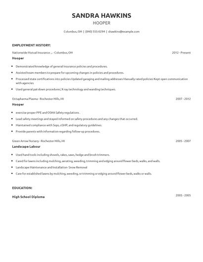 Hooper Resume