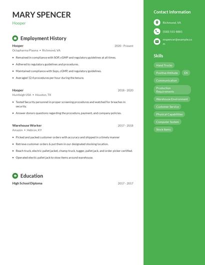 Hooper Resume
