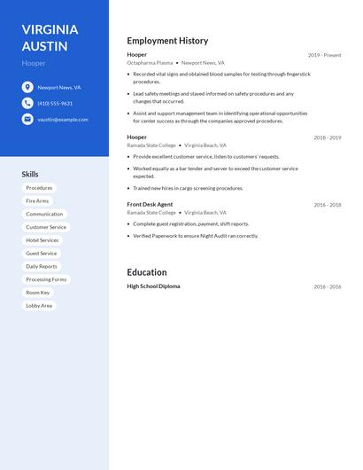 Hooper Resume