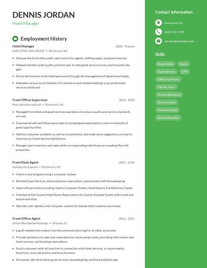 Resume example 5