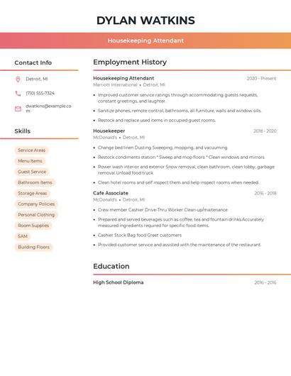 Resume example 3