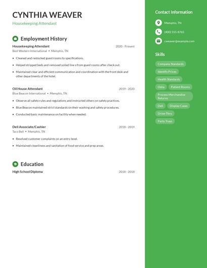 Resume example 4