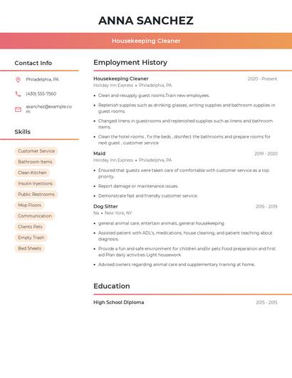 Resume example 3