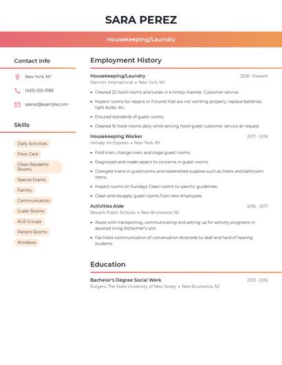 Resume example 3