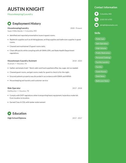 Resume example 4