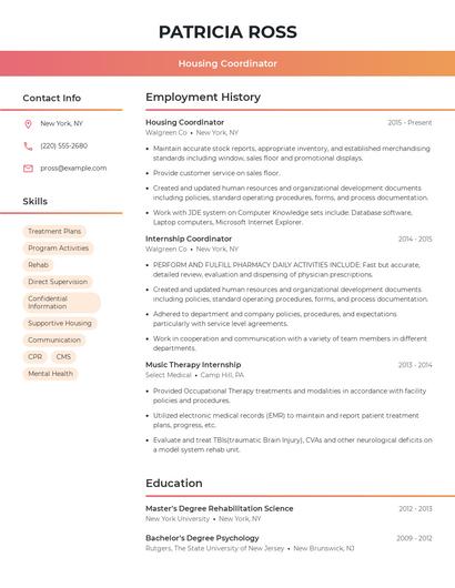 Resume example 3