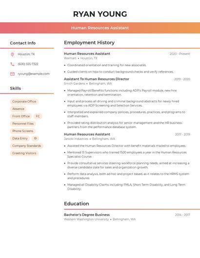 Resume example 3