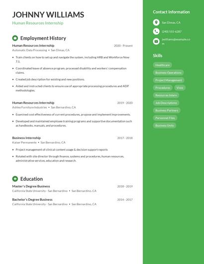 Resume example 4