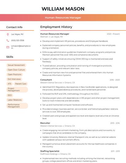 Resume example 3