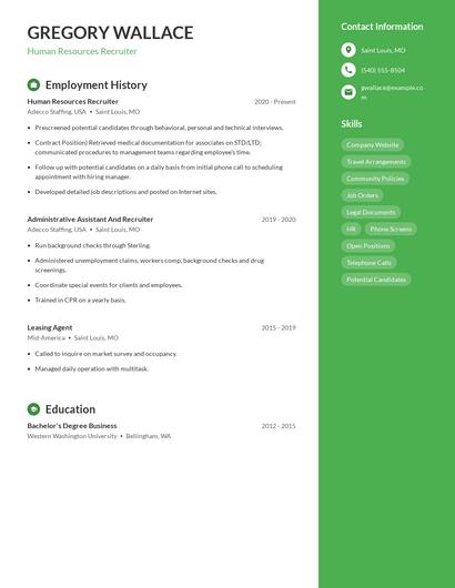 Resume example 4