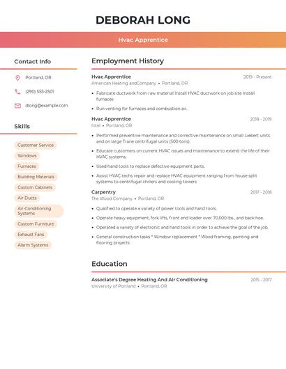 Resume example 3