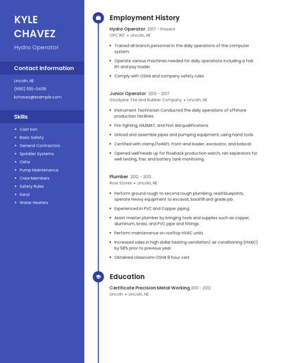 Hydro Operator Resume