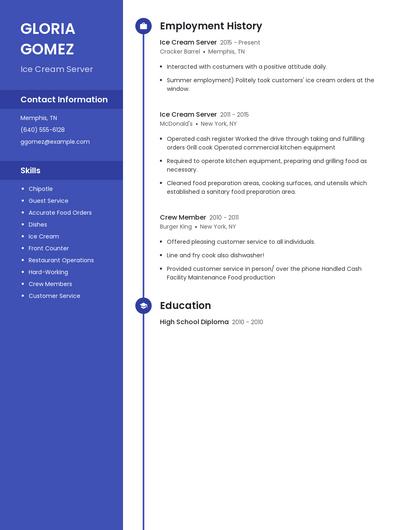 Resume example 5