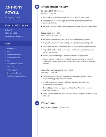 Resume example 4