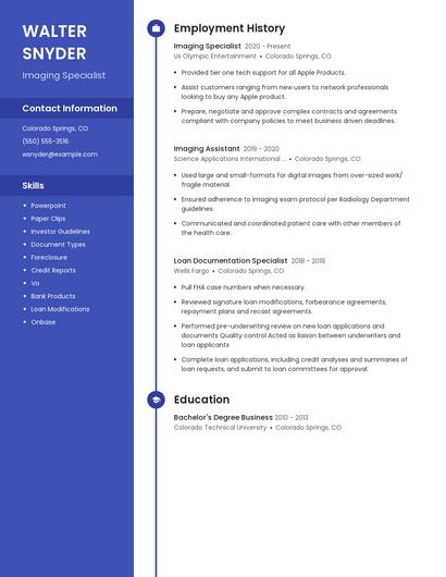 Resume example 4