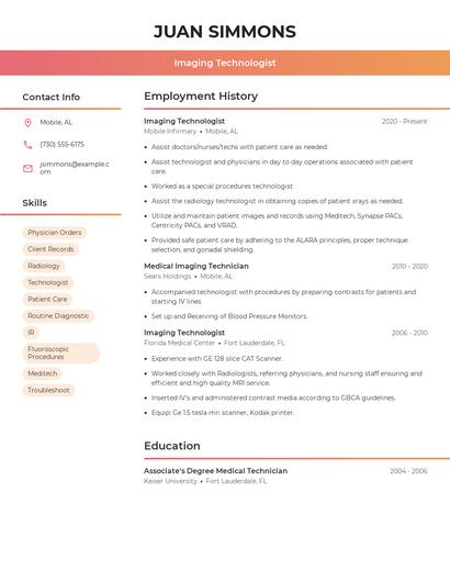 Resume example 3