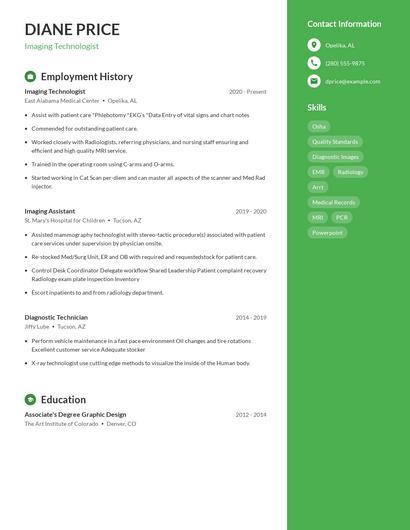 Resume example 4