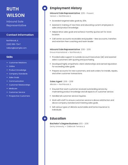 Resume example 5