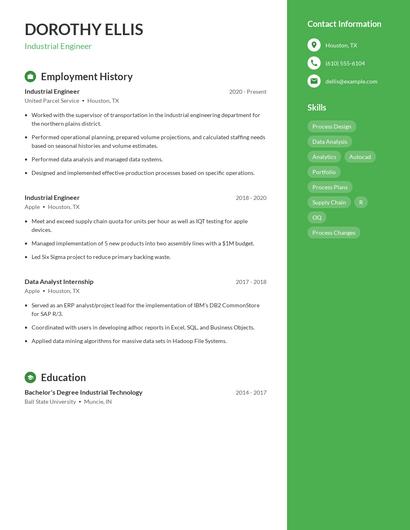Resume example 5