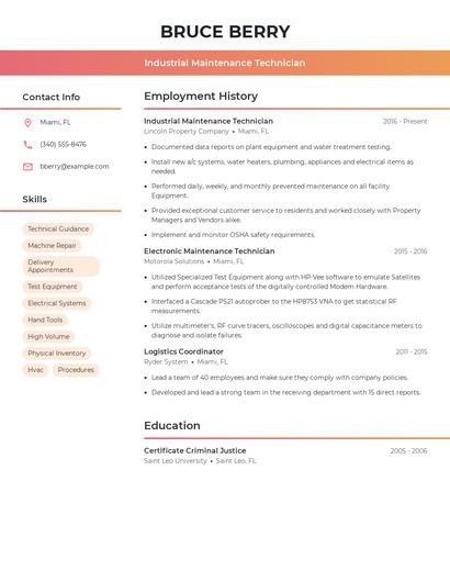 Resume example 3