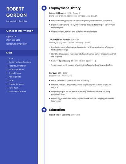 Industrial Painter Resume