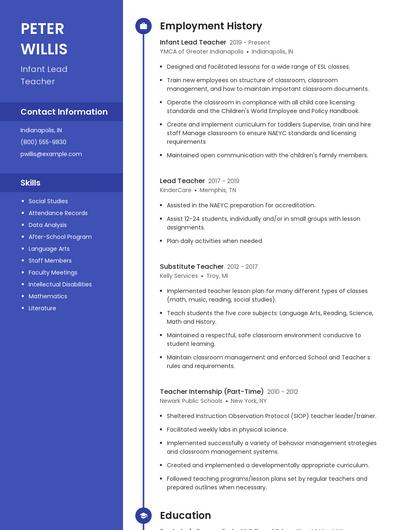 Resume example 5