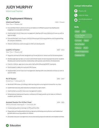 Resume example 4