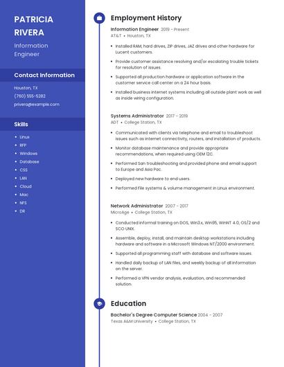 Resume example 4
